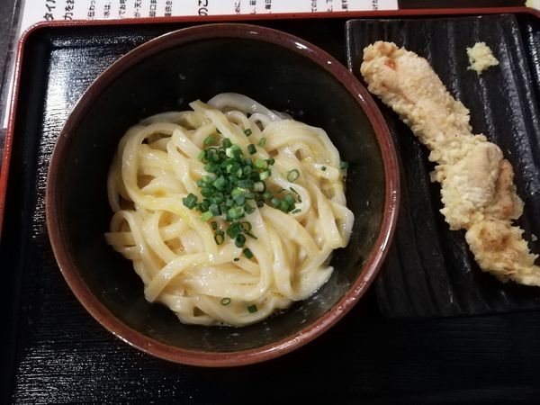 「釜玉うどん」@つくつくぼうしの写真
