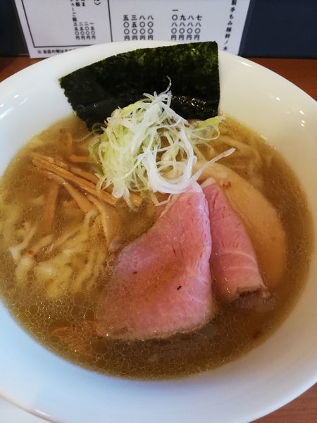 「ラーメン塩」@自家製手もみ麺 鈴ノ木の写真