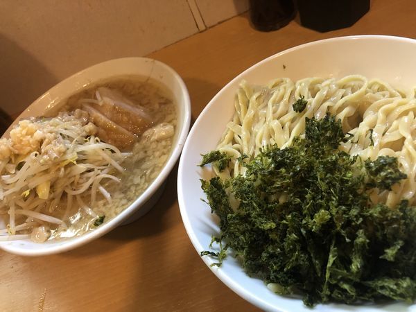 「禁断のトク つけ麺＋あおさ」@豚星。の写真