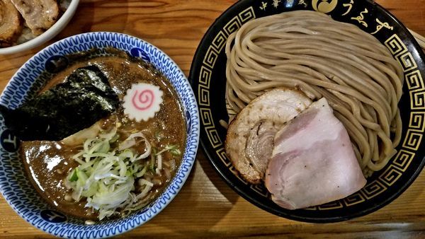 「つけ味玉(並)＋チャーシューご飯」@中華蕎麦うゑずの写真