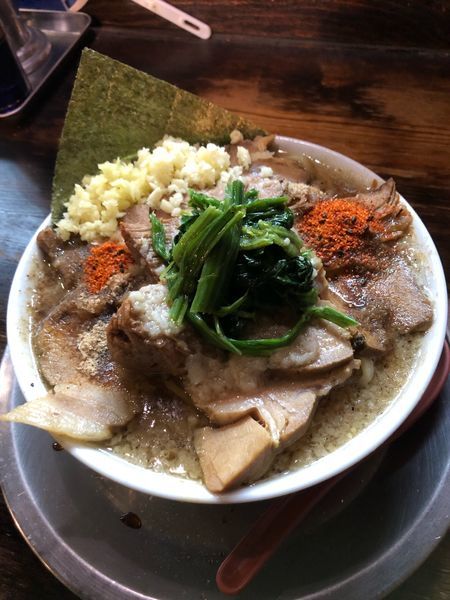 「ラうどん並盛肉増しニンニク生姜」@ラーメン ヤスオの写真