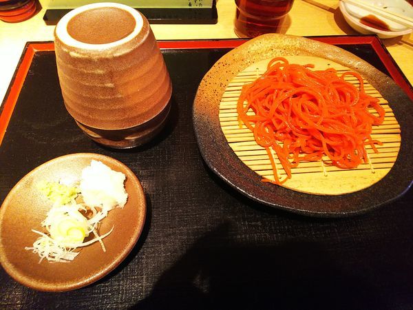 「三色そば」@手打そば もりの写真