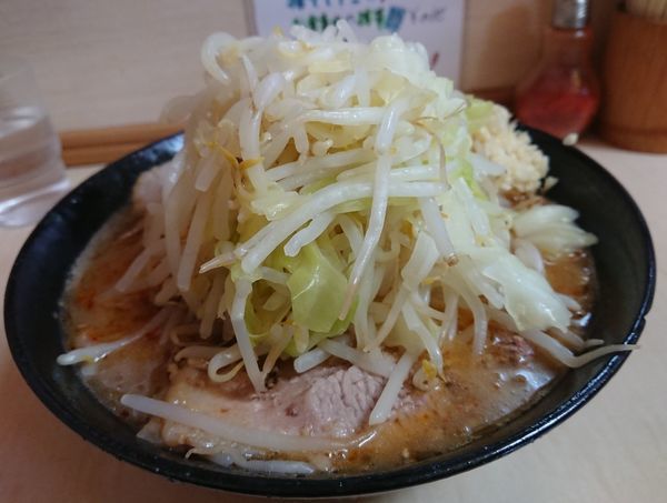 「みそラーメン（ニンニク）」@ラーメン二郎 京成大久保店の写真