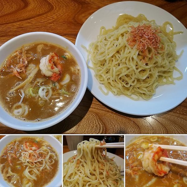 「欧風海老味噌つけそば(LINE限定)  950円」@神田らぁめん 悠 HARUKAの写真