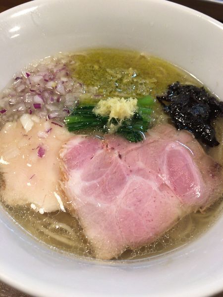 「鮮魚の潮そば ８２０円」@CLAM＆BONITO貝節麺RAIKの写真