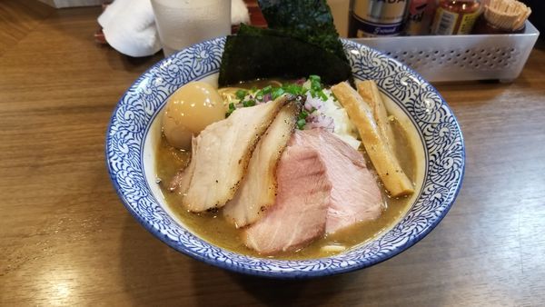 「特製極上濃厚煮干しそば1,050円+中盛60円」@煮干しつけ麺 宮元の写真