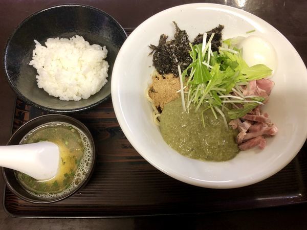 「牡蠣のまぜそば (スープ+割飯付) ￥900」@と多゛食堂の写真