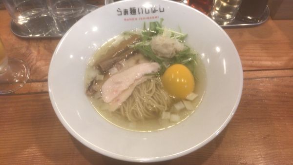 「味玉塩らぁ麺＋ハートランド：1,370円」@らぁ麺 いしばしの写真