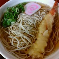 海老天そば360円