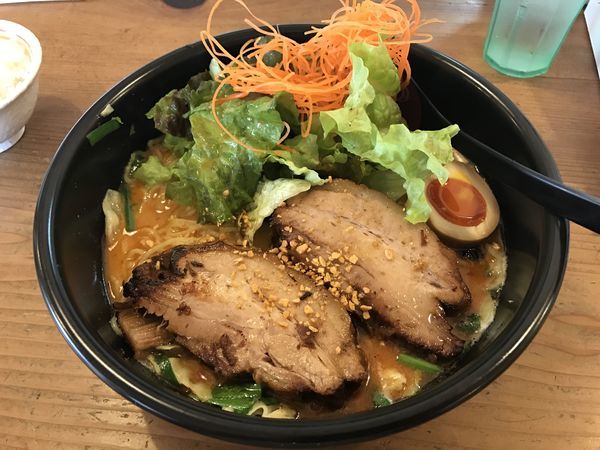 「ターロースタミナ・スパイシー麺＋ターロー＋麺280g」@たっちゃんらーめんの写真