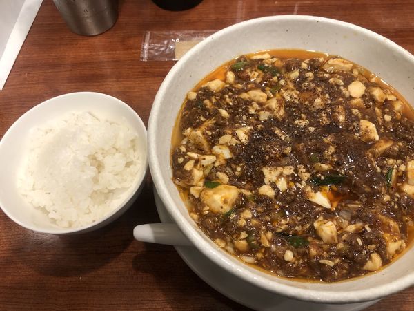 「麻婆麺・普辛＋サービス半ライス（1000+0円）」@SHIBIRE NOODLES 蝋燭屋の写真