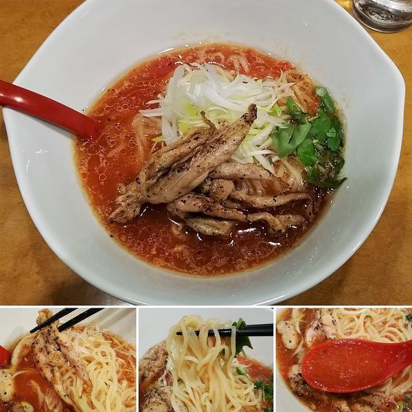 「トマトラーメン(冷やし)  850円」@麺屋 紅の写真
