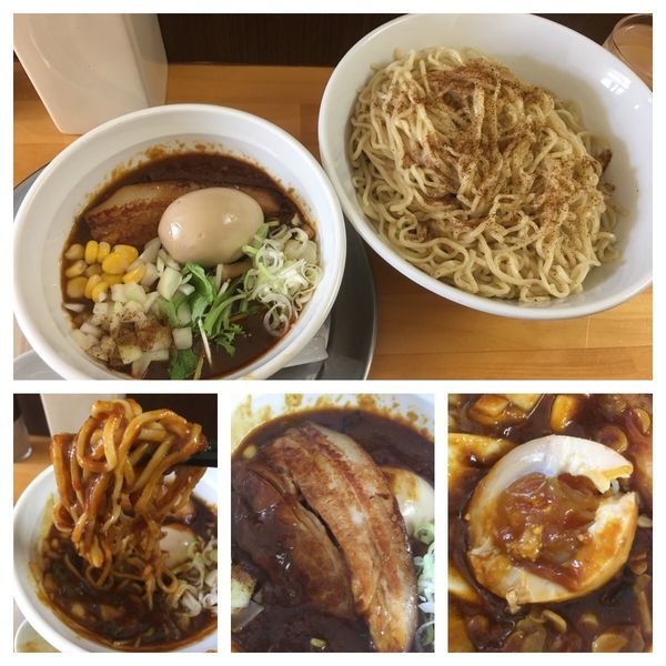 「つけそば濃厚カレー 680円、味玉 50円」@MAMEYAの写真