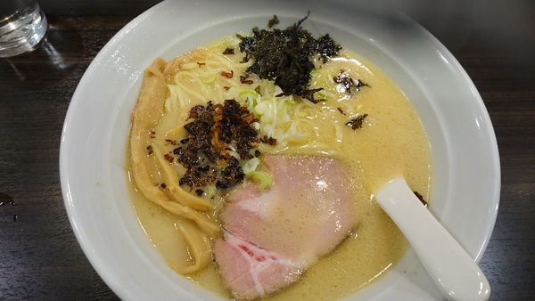 「鶏白湯麺 ￥750」@超濃厚鶏白湯ラーメン専門店 自家製麺 鶏ふじの写真