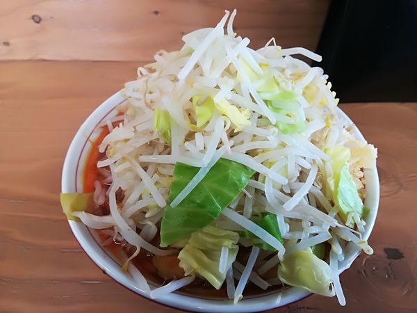 「辛麺(ヤサイニンニク増し)800円」@ラーメン幸豚の写真