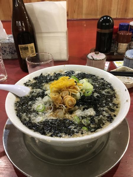「のり中華（黒バラ）」@らーめん処 潤 宮内店の写真
