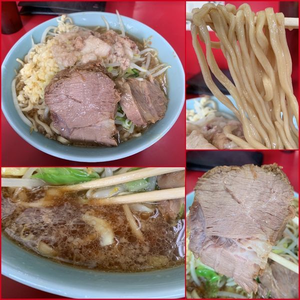 「小ラーメン¥740（麺固め・ニンニク増し・アブラ）」@ラーメン二郎 中山駅前店の写真