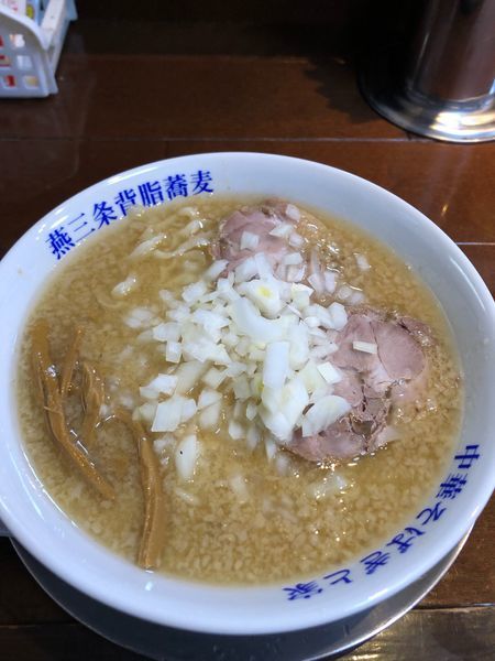 「味噌ラーメン 850円 脂多め、玉ねぎ多め」@燕三条中華そば ぎと家 武里本店の写真