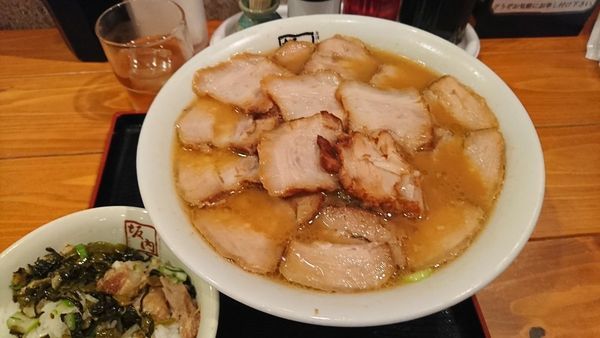 「味噌焼豚ラーメン（期間限定）」@喜多方 坂内食堂 京都店の写真