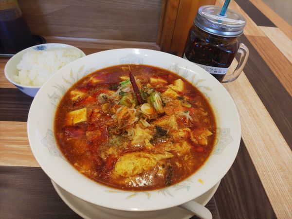 「豆腐マーラーメン＆半ライス」@ラーメン餃子 なか屋の写真