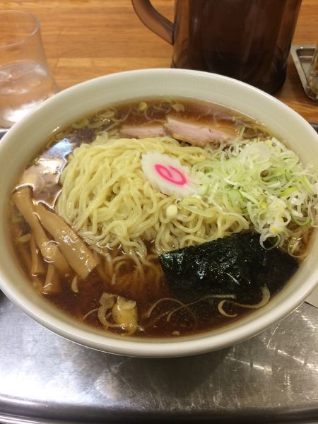 「中華そば  大盛り  ネギトッピング」@大勝軒 昭島店の写真