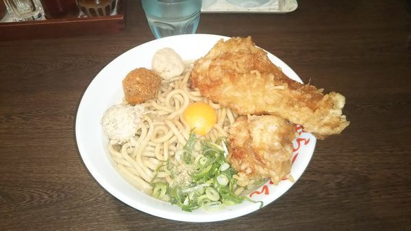 「鶏唐揚げガッツ麺」@日の出らーめん 四日市店の写真
