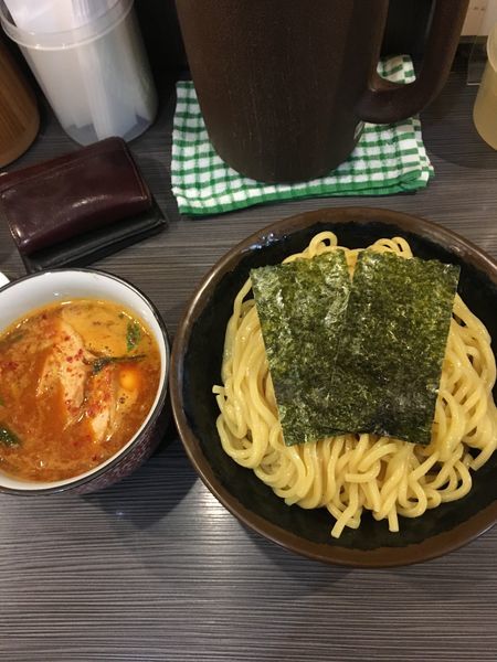 「辛つけ麺 大盛り」@めん屋 桔梗 阿佐ヶ谷店の写真