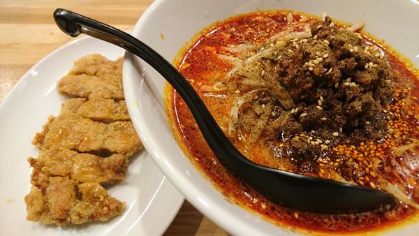 「排骨坦坦麺（４辛）」@かつぎやの写真