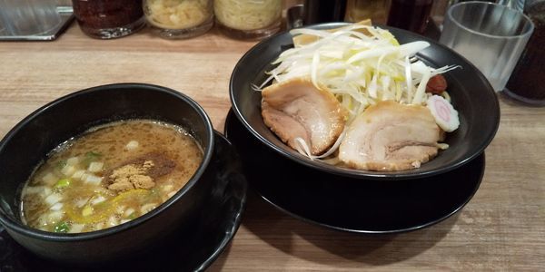 「梅つけ麺」@横浜家系ラーメン 武骨家 水戸エクセル南店の写真