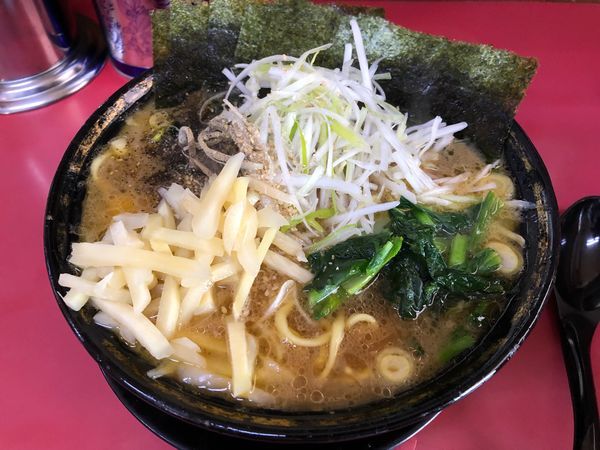 「ラーメン中盛のりネギ」@上越家の写真