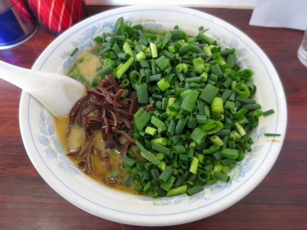 「とんこつラーメン（並盛） ７００円 ※麺硬め」@熊本ラーメン みち丸の写真