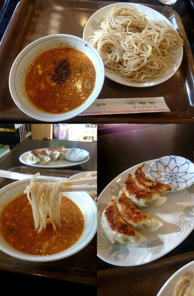 「『つけ担々麺 餃子セット(￥950)』」@東華園の写真