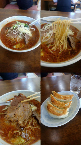 「『ちゃーしゅたんたんめん+餃子3個(￥870+240)』」@大童の写真