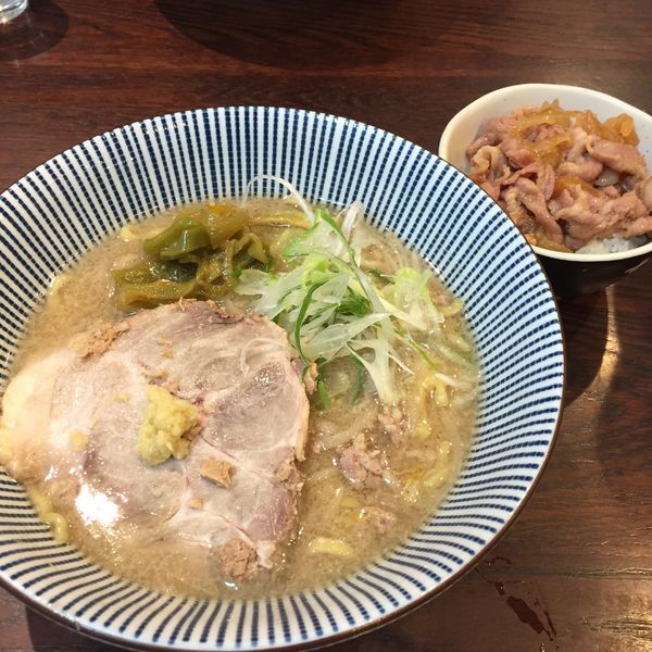 「ランチセット（生姜焼き定食）」@灼味噌らーめん 八堂八の写真