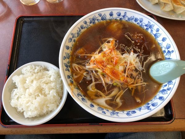 「スタミナラーメン（小ライス付）」@手打らーめん 珍來 茎崎店の写真