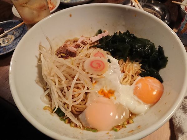 「みそたま(味噌玉子油そば)850円 他いろいろ」@三幸の写真