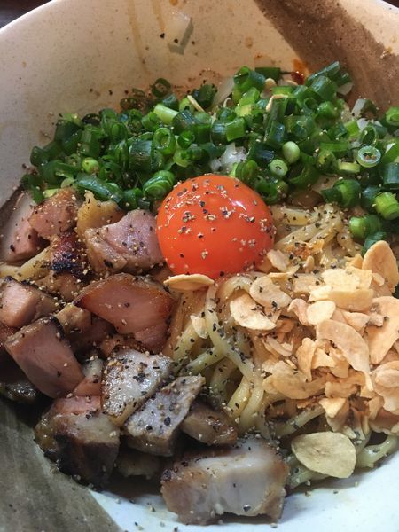 「汁なしHOT麺¥850」@縁乃助商店の写真