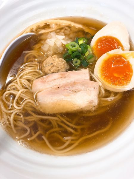 「味玉煮干し鶏そば ¥800」@麺屋 ゆるり。の写真