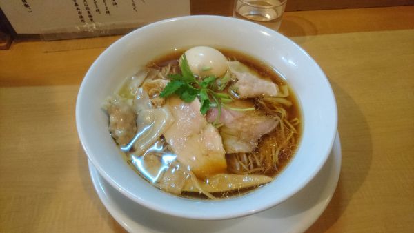 「特製鶏100醤油＋ランチ丼(奥久茲卵ＴＫＧ)」@中華そば 大井町 和渦の写真