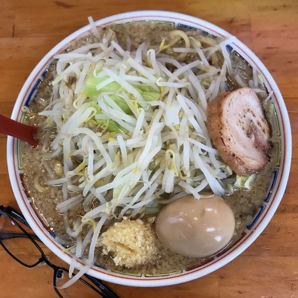 「味玉もやしらーめん(中盛) 醤油」@麺屋 登夢道 茅ヶ崎本店の写真