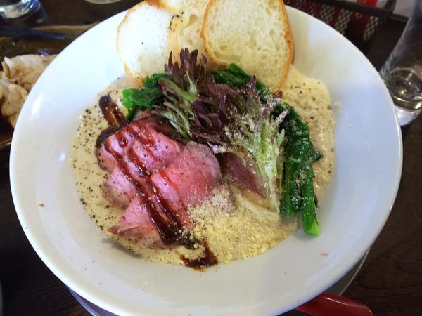 「キノコのベジポタ　850円」@立ち呑み居酒屋 金町製麺の写真