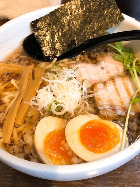 「中華そば ¥750＋味玉 ¥100」@中華そば 西のの写真