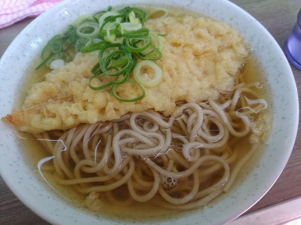 「海老天そば420円」@都そば 福島店の写真