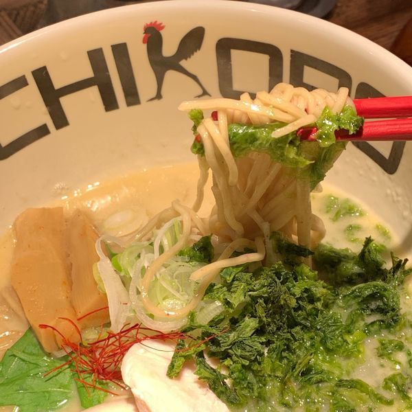 「アオサ鶏そば」@鶏そば十番 156 ICHIKORO 麻布十番店の写真