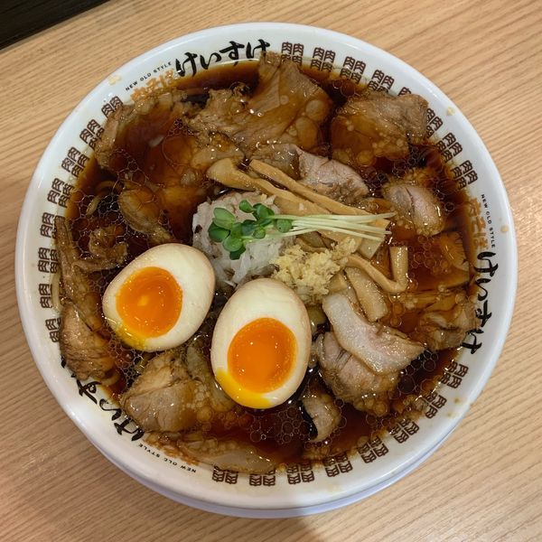 「肉そば味玉」@肉そば けいすけ 錦糸町店の写真