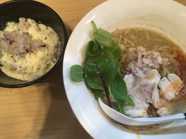 「【限定】蟹そば＋チーズリゾット」@麺屋Mの写真