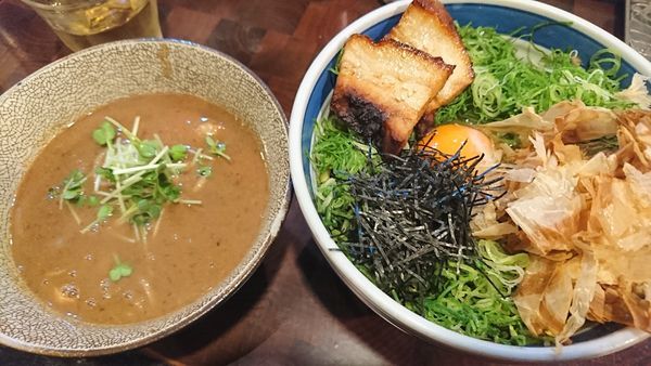 「釜玉つけ麺(900円)」@麺や 庄のの写真