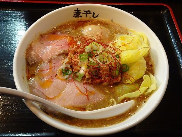 「煮干し担々麺（850円）＋味玉（100円）」@煮干しらーめん青樹 立川店の写真