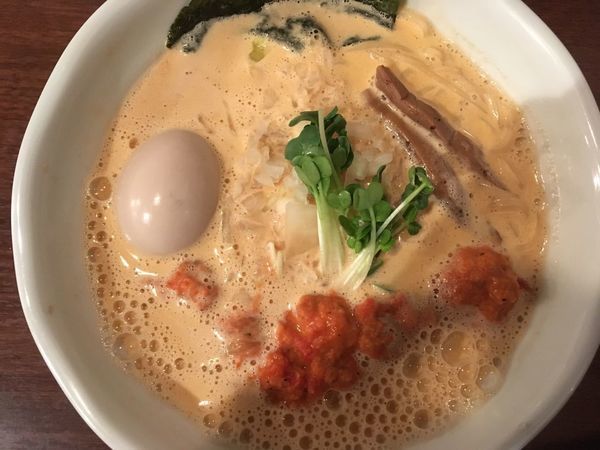 「【限定】トマトと海老の泡らーめん 800円」@らーめん 和なり えんの写真