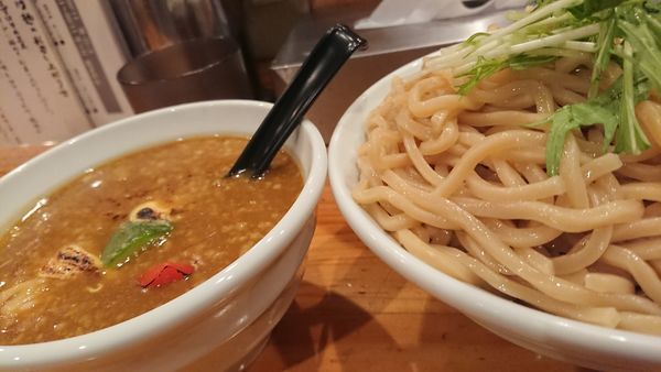 「焼きチーズカレーつけ麺」@つけ麺二代目いさおの写真
